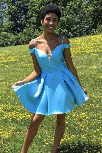 light blue homecoming dress